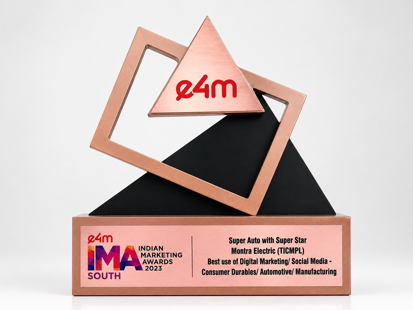 E4m India Marketing Awards 2023 - Best Use of Digital Marketing for the Campaign Super Auto with Super Star